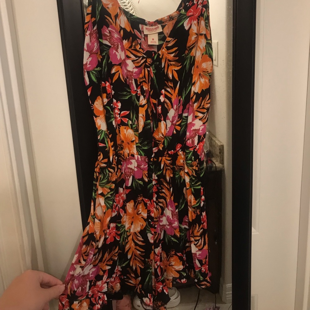Tropical Floral Print Romper